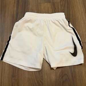 Nike Kids White and Black Shorts